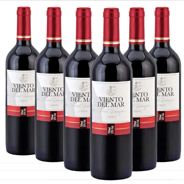 Imagem de Vinho Chileno Viento Del Mar Cabernet 750Ml (6 Garrafas)