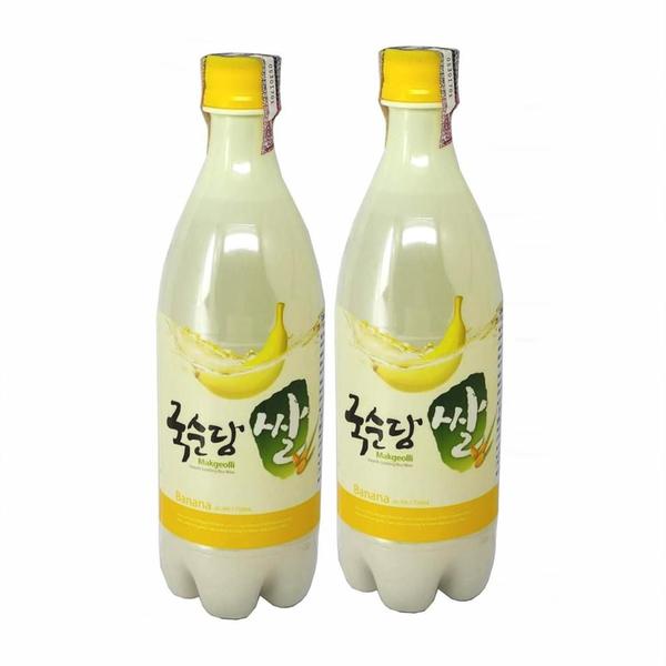 Imagem de Vinho de Arroz Coreano Makgeolli Banana 750ml (Kit com 2)