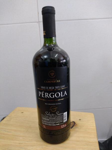 Imagem de Vinho de mesa tinto suave pergola