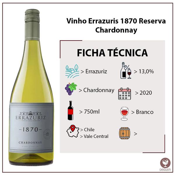 Imagem de Vinho Errazuriz 1870 Reserva Chardonnay - 750ml