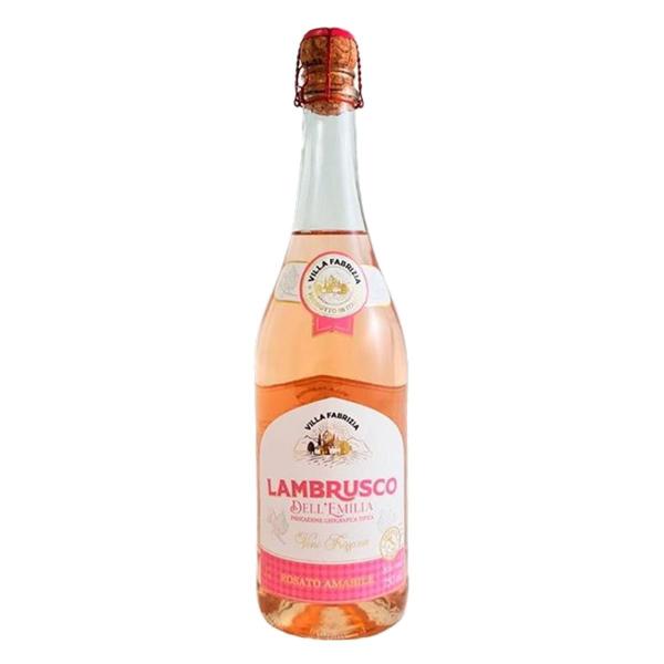 Vinho Frisante Lambrusco Rosé Suave Villa Fabrizia 750ml Imagem de Vinho Frisante Lambrusco Rosé Suave Villa Fabrizia 750ml