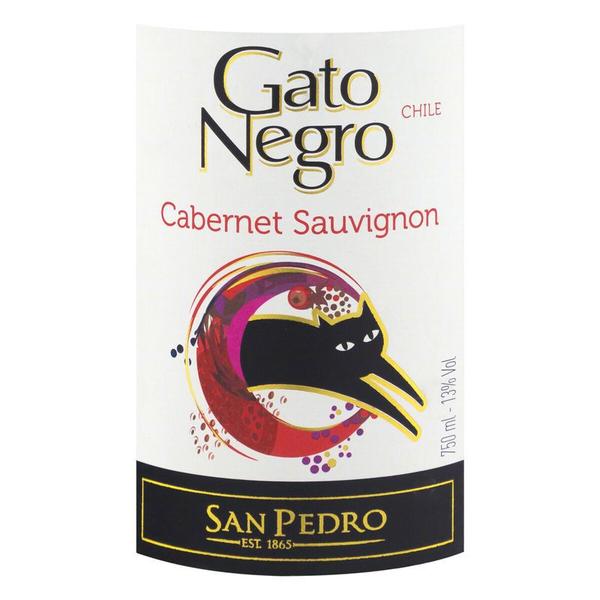 Vinho gato negro cabernet sauvignon tinto 750ml - SAN PEDRO Imagem de Vinho gato negro cabernet sauvignon tinto 750ml