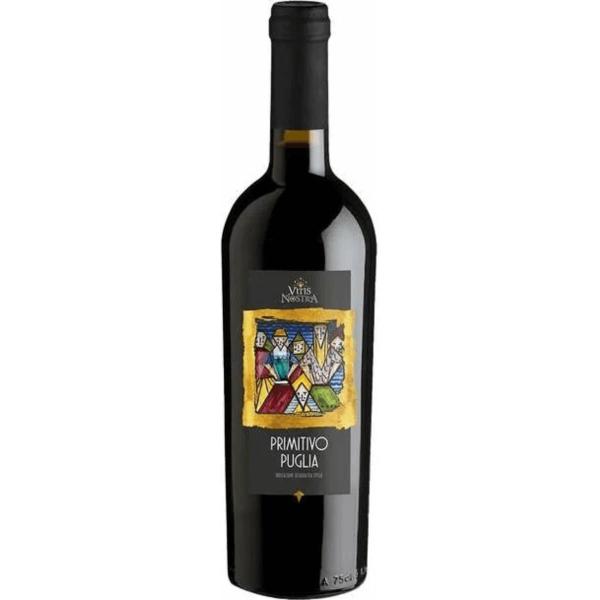 Imagem de Vinho Italiano Primitivo Puglia Vitis Nostra 750ml Caixa 6un