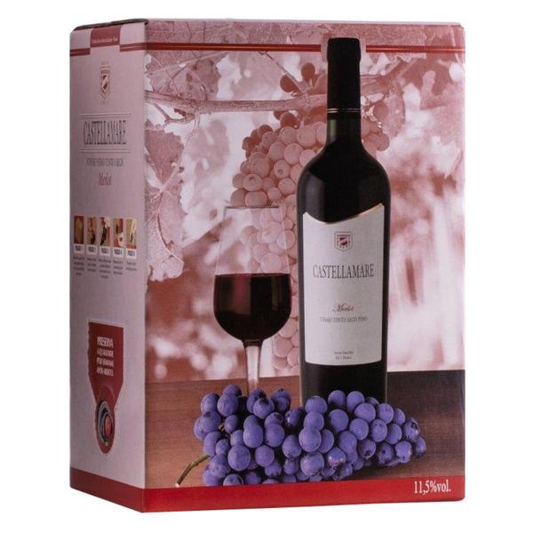 Imagem de Vinho Merlot Bag-in-Box 3 litros Castellamare