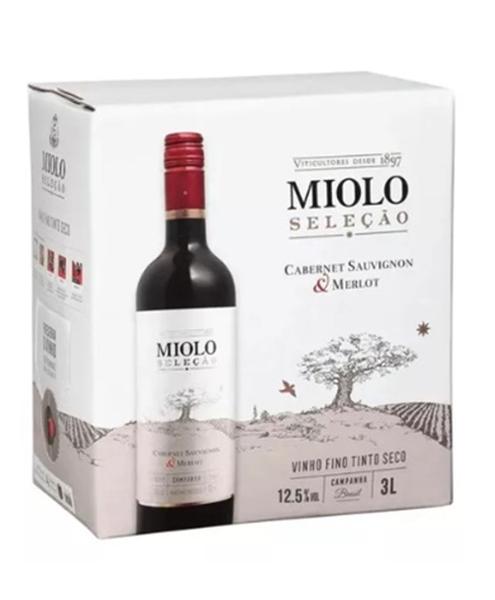 Imagem de Vinho Miolo seleção tinto cabernet merlot bag in box 3 litros