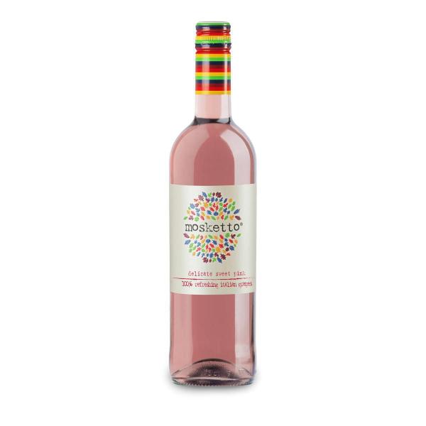 Imagem de Vinho Mosketto Branco/Pink 750Ml - Kit 3 Unidades Cada