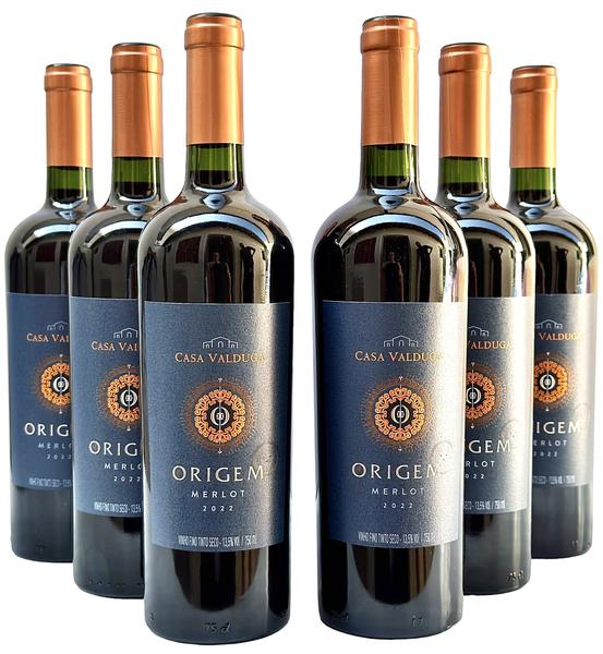 Imagem de Vinho Origem Merlot - Casa Valduga  Kit Com 6 Garrafas  Oferta