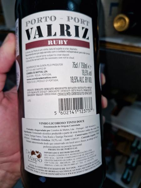 Imagem de Vinho Português Licoroso Porto Valriz Ruby - 750ml