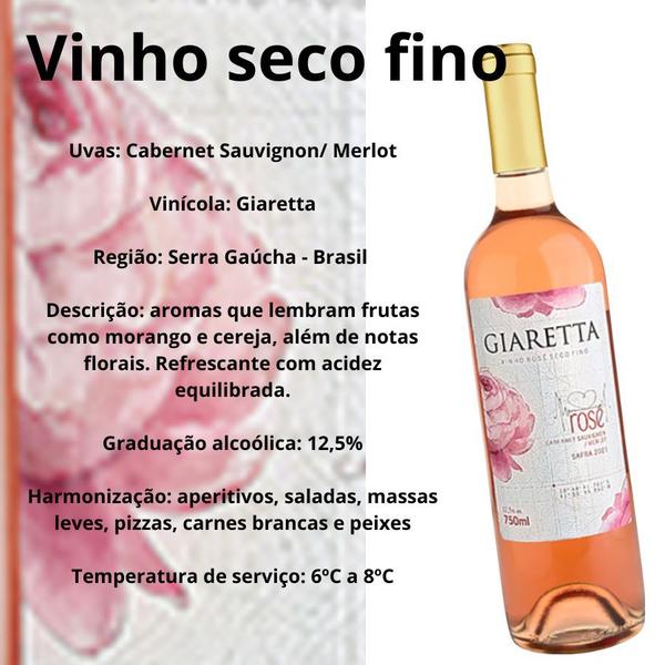 Imagem de Vinho Rosé Giaretta - 750ml - Cabernet Sauvignon e Merlot