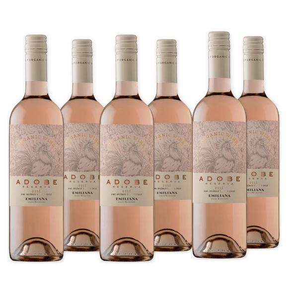 Vinho Rose Reserva Emiliana Adobe Chile 750ml (6 Unidades) Imagem de Vinho Rose Reserva Emiliana Adobe Chile 750ml (6 Unidades)