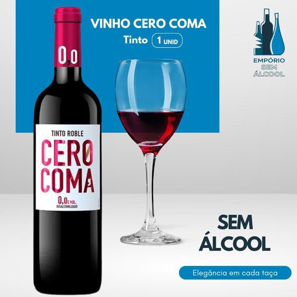 Imagem de Vinho Sem Álcool Cero Coma Tinto - 750Ml - Espanha - 01 Un