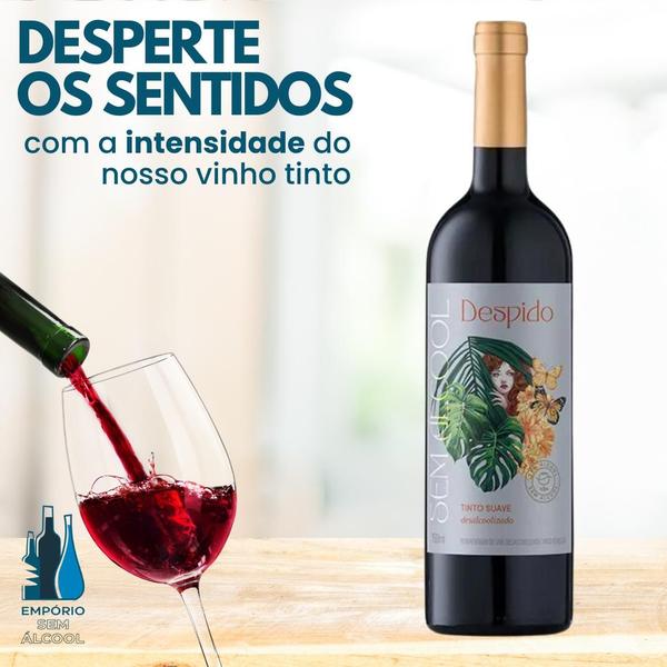 Imagem de Vinho Sem Álcool Despido Tinto Suave - 750mL - Nacional