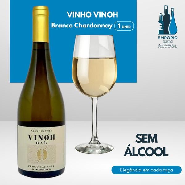 Imagem de Vinho Sem Álcool Vinoh Branco Chardonnay - 750Ml - Nacional