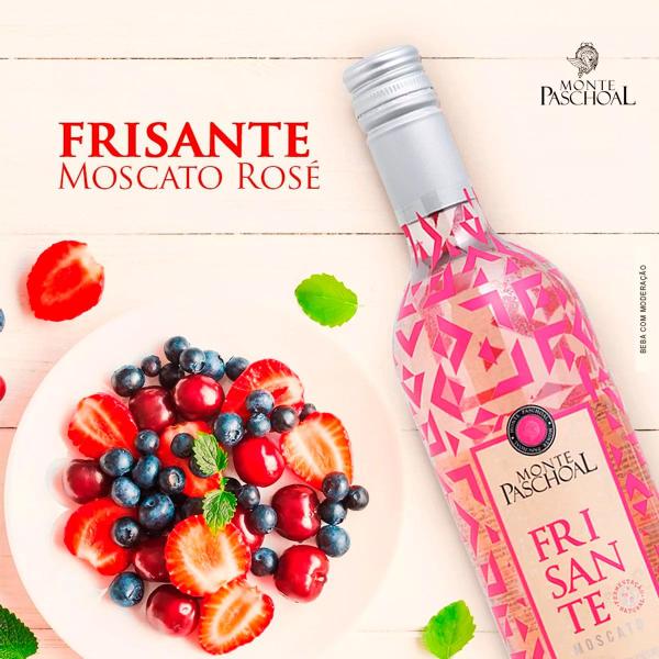 Imagem de Vinho suave rose Frisante Moscato - Monte Paschoal - 750ml