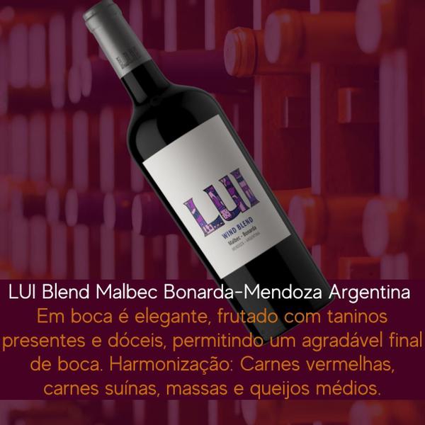 Imagem de Vinho Tinto Argentino LUI Wind Blend Malbec Bonarda 750 ml Mendoza