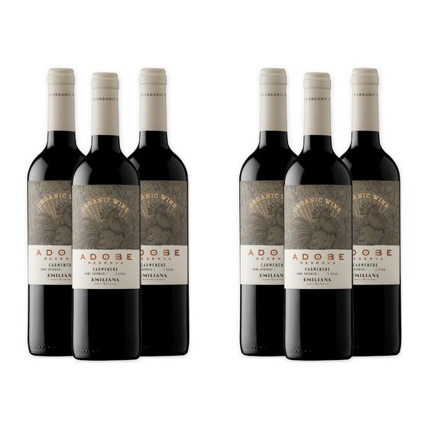 Imagem de Vinho Tinto Carmenere Reserva Emiliana Adobe 750ml (6 Und)