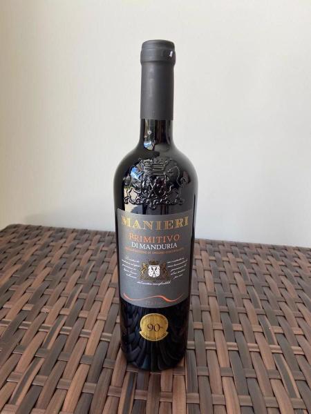 Imagem de Vinho Tinto Italiano Manieri Primitivo Di Manduria 750Ml