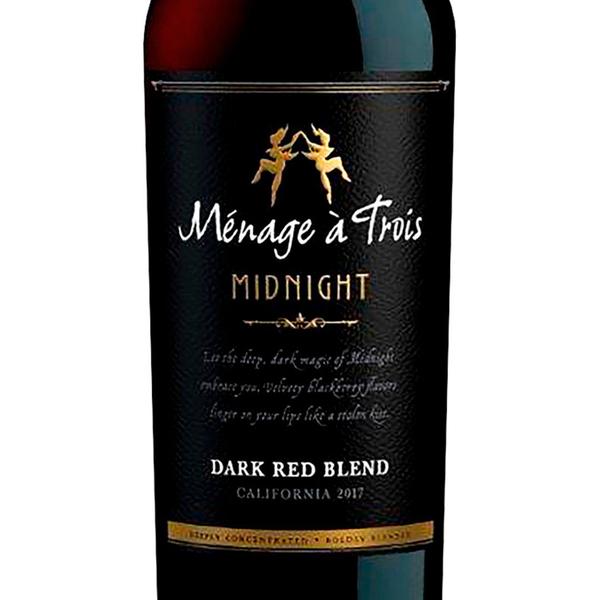 Imagem de Vinho Tinto Menage a Trois Midnight Dark Red Blend 750ml