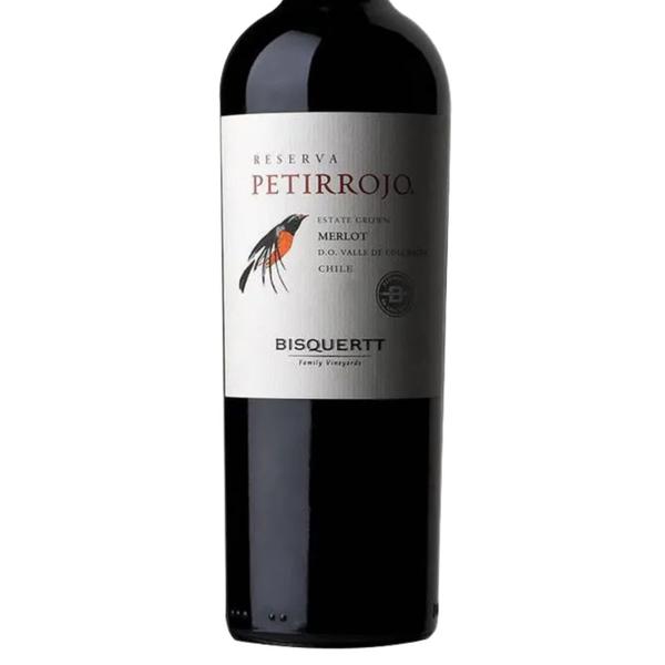 Imagem de Vinho Tinto Merlot Petirrojo Bisquertt Chileno Reserva 750ml 