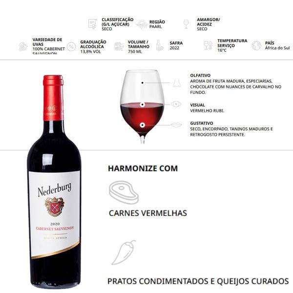 Imagem de Vinho Tinto Nederburg Cabernet Sauvignon África do Sul 750ML