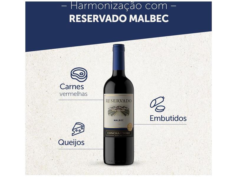 Imagem de Vinho Tinto Seco Concha y Toro Malbec Reservado 