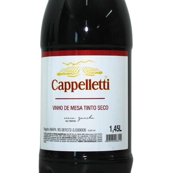 Imagem de Vinho Tinto Seco de Mesa 1,45L Pet Vinícola Cappelletti