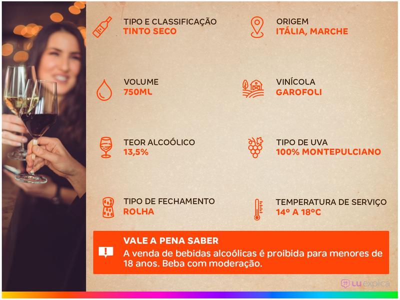 Imagem de Vinho Tinto Seco Garofoli Rosso Conero Itália