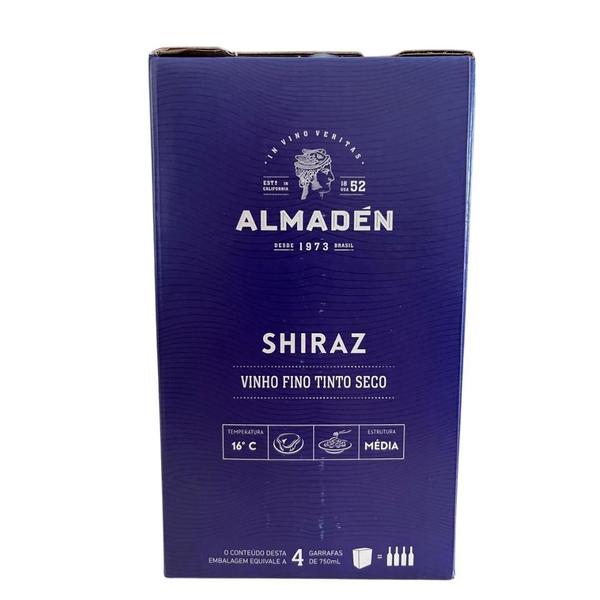 Imagem de Vinho Tinto Seco Miolo Almadén Shiraz Bag In Box 3 Litros