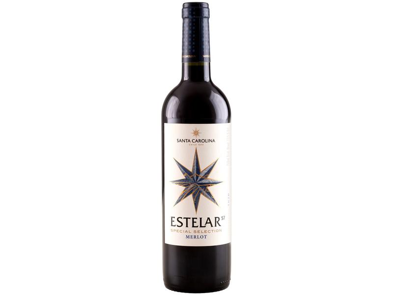 Vinho Tinto Seco Santa Carolina Estelar 57 Merlot 750ml
