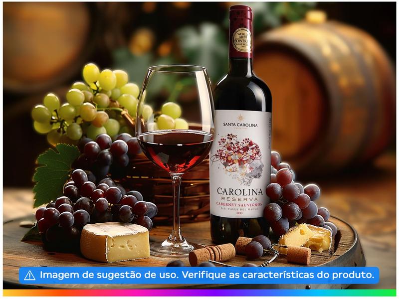 Imagem de Vinho Tinto Seco Santa Carolina Reserva Cabernet Sauvignon Chile 2021 750ml