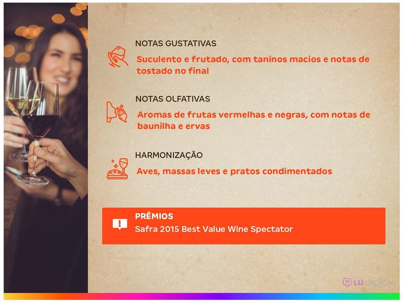 Vinho Tinto Seco Santa Carolina Reserva Merlot Chile 750ml Imagem de Vinho Tinto Seco Santa Carolina Reserva Merlot Chile 750ml
