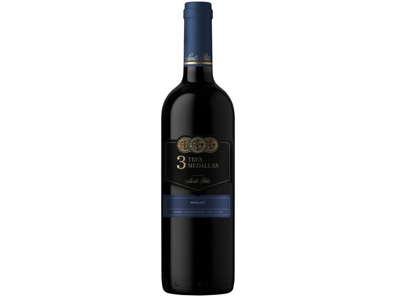 Imagem de Vinho Tinto Seco Santa Rita Tres Medallas Chile 750ml