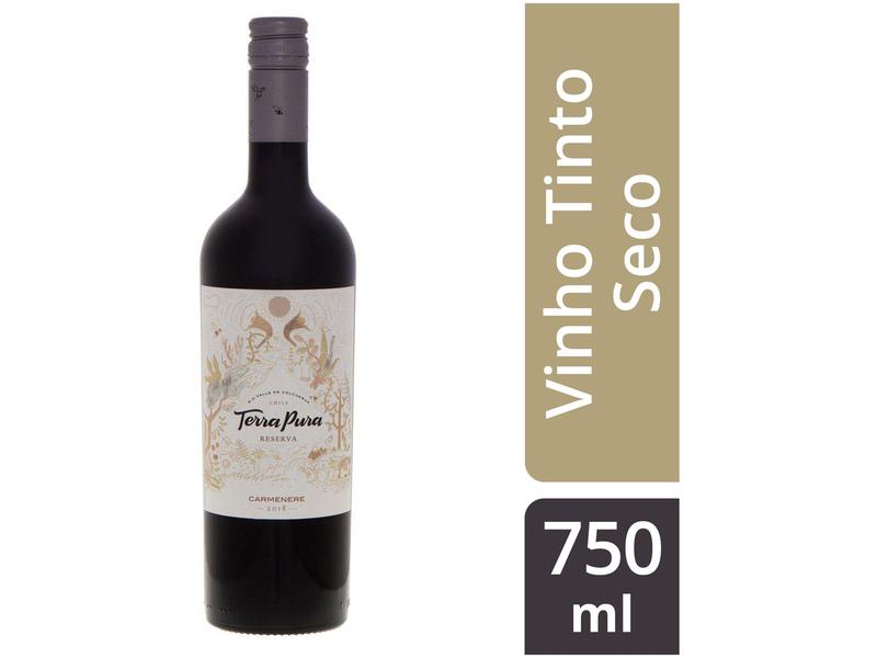 Vinho Tinto Seco Terrapura Reserva Carmenere 750ml Imagem de Vinho Tinto Seco Terrapura Reserva Carmenere 750ml