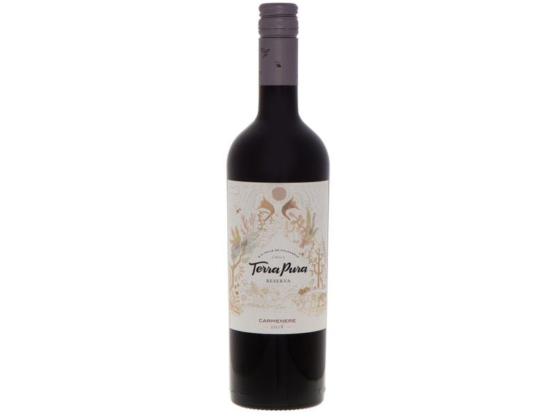 Vinho Tinto Seco Terrapura Reserva Carmenere 750ml Imagem de Vinho Tinto Seco Terrapura Reserva Carmenere 750ml