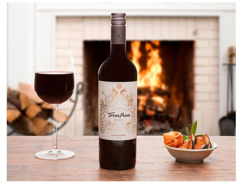 Vinho Tinto Seco Terrapura Reserva Carmenere 750ml Imagem de Vinho Tinto Seco Terrapura Reserva Carmenere 750ml
