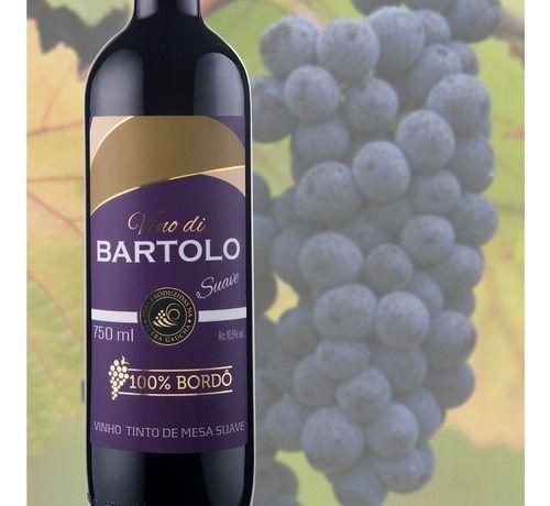 Imagem de Vinho Tinto Suave Bordô Di Bartolo Serra Gaúcha 750 ml 