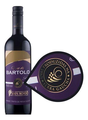 Imagem de Vinho Tinto Suave Bordô Di Bartolo Serra Gaúcha 750 ml 