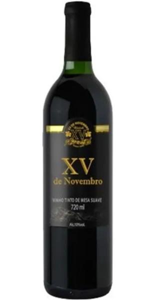 Vinho xv de novembro mesa bordo suave 720ml Imagem de Vinho xv de novembro mesa bordo suave 720ml