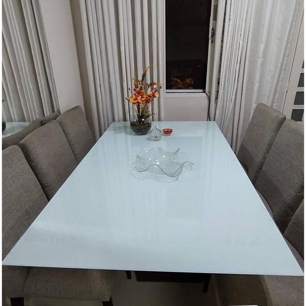 Imagem de Vinil Adesivo Branco Brilho Laca Laquear Mesa Vidros 5m x 60cm