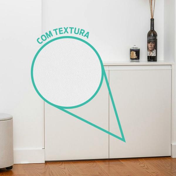 Imagem de Vinil Adesivo Jateado Textura Envelopamento Branco 0,61x2m