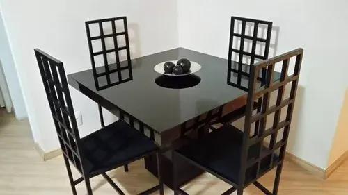 Imagem de Vinil Adesivo Preto Brilho Laca Laquear Mesa Vidros 5m x 60cm