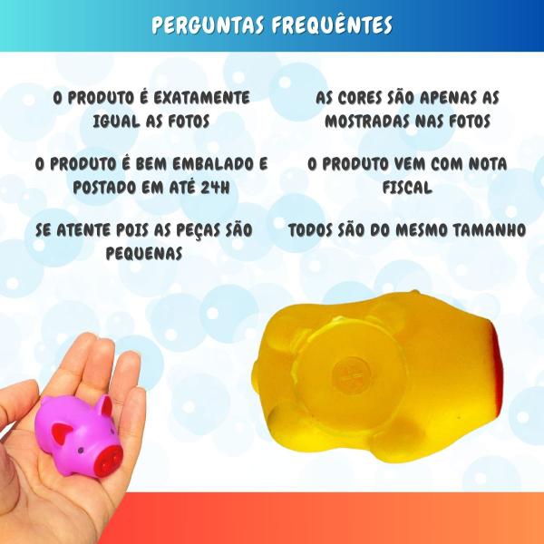 Vinil Porquinhos Kit 4 Brinquedos de Bebê para Banho - Europio Imagem de Vinil Porquinhos Kit 4 Brinquedos de Bebê para Banho