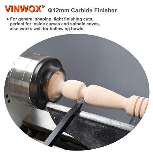 Imagem de VINWOX 20" Full Size 4 PCS Carbide Wood Lathe Turning Tool Set, Carbide Wood Lathe Chisel Set, Carbide Lathe Turning Tool, Carbide Turning Tool