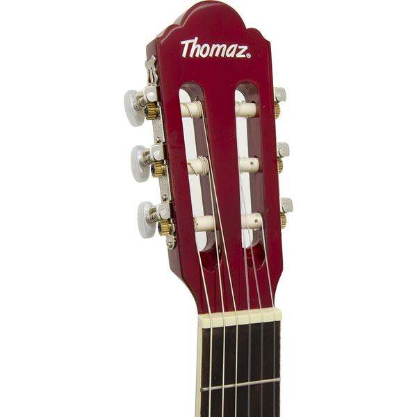 Imagem de Violão Acústico De Nylon Para Destros Com Tensor Tcg 390 Vermelho Thomaz