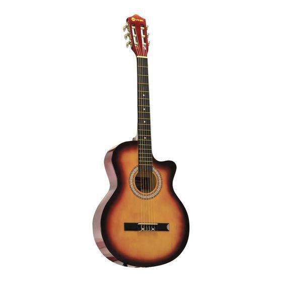 Imagem de Violão Acústico Nylon Cutaway Sunburst Com Tensor Urban Vcw38ac Vinik