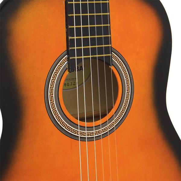 Imagem de Violão Clássico De Nylon Para Destros Verniz Brilhante Com Tensor Tcg 200 Sunburst Cordoba F097