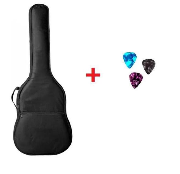 Imagem de Violão E Guitarra Acessórios Kit Bag C/ 3Palhetas