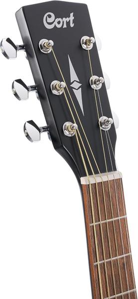 Imagem de Violão elétrico cort folk ad810e bks black satin standard