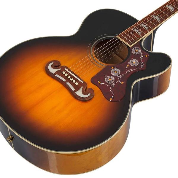 Imagem de Violão Elétrico EpiPhone EJ-200 SCE Studio Vintage Sunburst