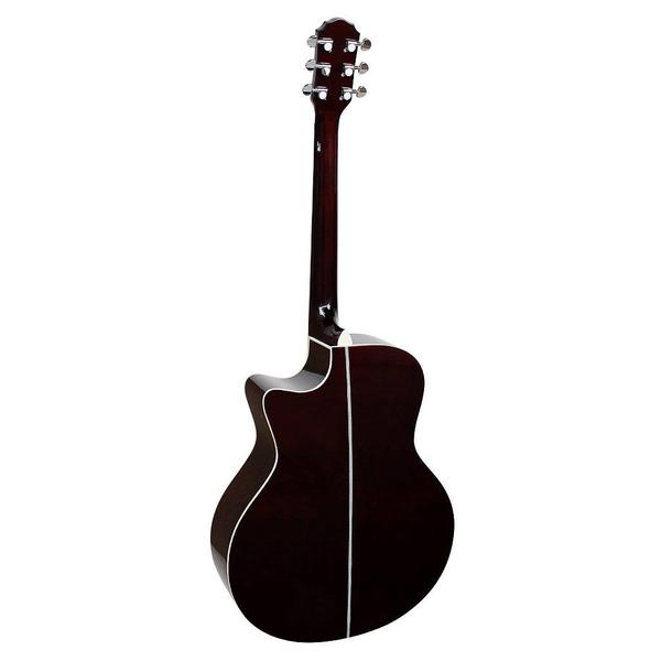 Imagem de Violão Elétrico Giannini GSF3 CEQ Translucent Dark Wine Aço